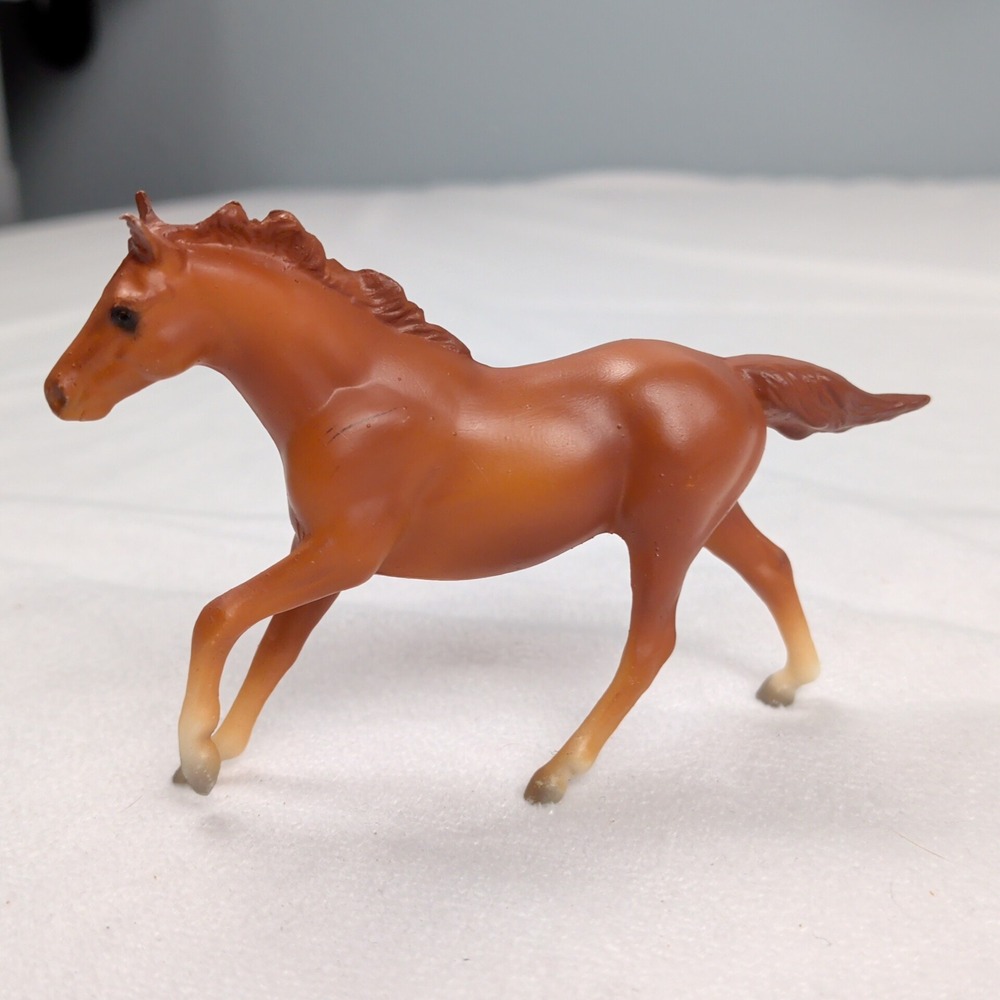 Vintage Breyer Chestnut Horse Figurine Cantering Pony Model
